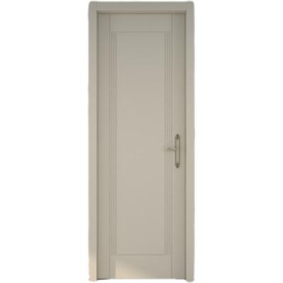 China FHP-105 high quality sound insulation solid wood interior door with simple design, contrast color, sound insulation for sale
