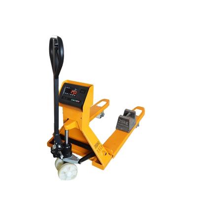 China Construction works 2020 Hot New Products 2ton Terrain Pallet Truck Scale for sale