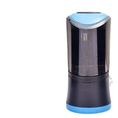 China Original Blue Electronic Color Student Office School Classroom Plastic Electric Self-Stop Pencil Sharpener Snowball Switch Safe Type for sale
