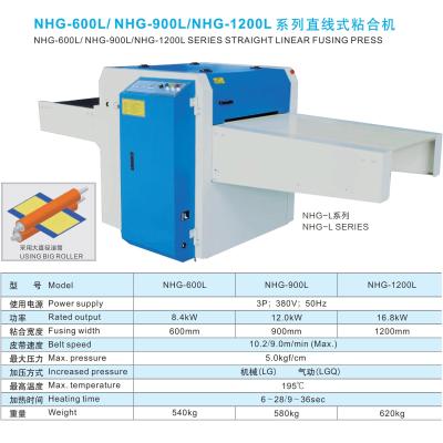 China Pneumatic Fusing Shirt Ironing Machine Digital Controller 380V 600 900 1200 for sale