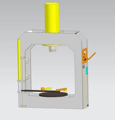 China 2110X800X2430 mm 200 toneladas TP200 máquina de prensado de neumáticos sólidos resistente al desgaste con marco de prensa ajustable en venta