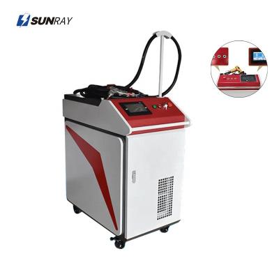 China Hotels Handheld High Speed 1000w 1500w 2000w Fiber Laser Welding Machine For Bimetal Welding for sale
