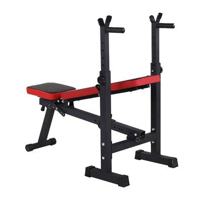China Morden RBT Professional Muscle Forming Foldable Flat Weight Bench With Squat Rack for sale