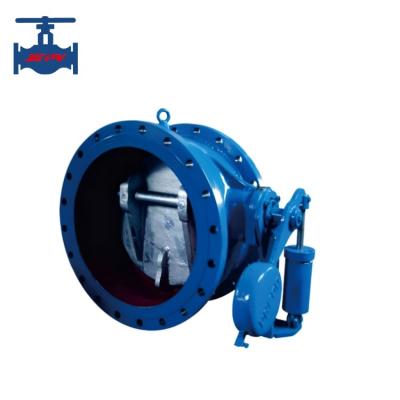 China Hydraulic Butterfly Type Check Valve Ductile Iron Cast Steel for sale