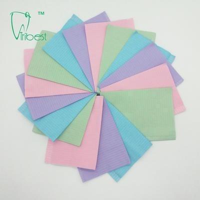China desgaste protetor dental de 33x45cm, babadores pacientes descartáveis sem laço à venda