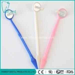 China espelho dental descartável do PC de 175mm com espátula à venda