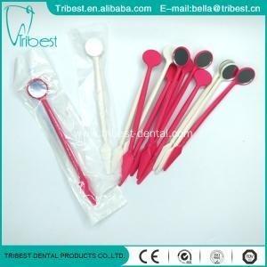 China Espelho dental descartável plástico com espátula à venda