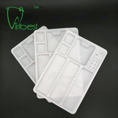 China Produtos dentais da esterilização da grande divisão, bandeja plástica dental de 29.5x19.5cm à venda