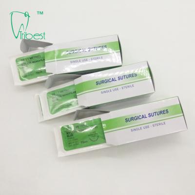 China Chirurgische Polyglycolic saure Naht Soems mit Nadel-Nylon-Seide zu verkaufen