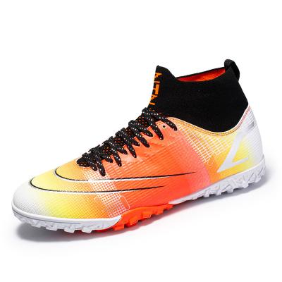 China Shock Absorption Mens Soccer Boots Predator Spikes Long Spikes Abnormal Football Shoes FG Comfortable Anti-Slip Cleats for sale