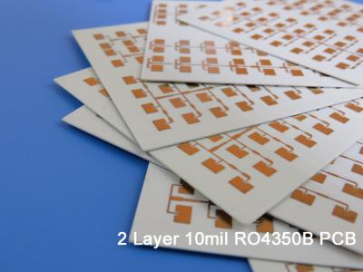 Κίνα PCB Rogers 10mil 0.254mm υψηλής συχνότητας διπλό πλαισιωμένο RF PCB RO4350B προς πώληση