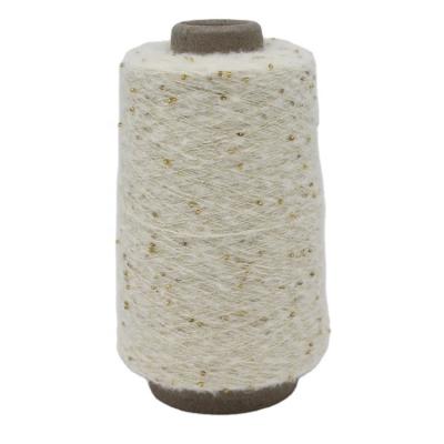 China Factory Direct Supplying Fancy Beads Abrasion-Resistant Thread Acrylic Bling Bling Mohair Yarn With Beads for sale