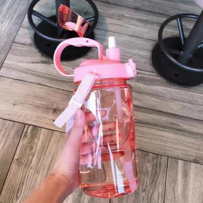 China New Factory Outdoor Sport Plastic Cups Wholesale With Straw Plastic Cup Suppliers for sale