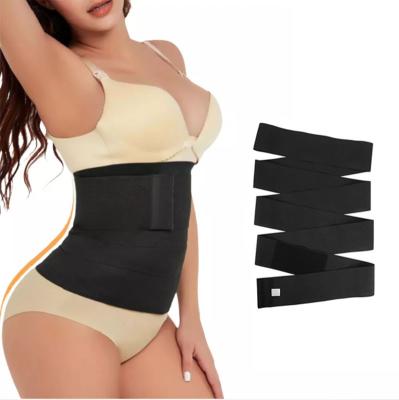 China Custom Breathable Lift Breast Bandage Wrap Lumbar Waist Smooth Tummy Tighten Waist Improve Posture Women Yoga Support Belt for sale