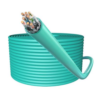 China Green LSZH SFTP CAT8 Cable 40Gbps Data Centers Lan Cable Pass Fluke Test 1000ft for sale