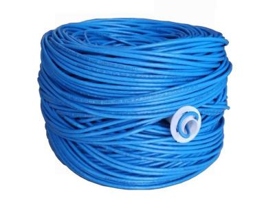 China Blue FFTP Cat6A Ethernet Cable with PVC Insulation Fast and Stable Data Transfer for sale