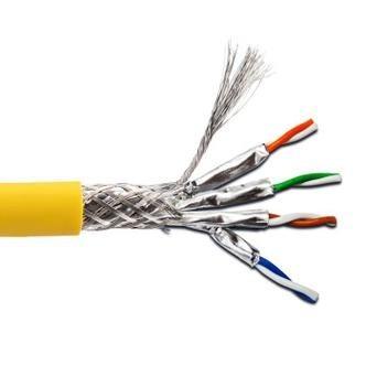 China Cat8 SFTP Shielded Ethernet Cable 2000MHz 40Gbps 22AWG Pure Copper for Network for sale