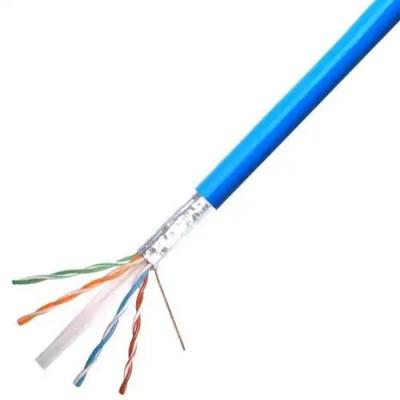 China Wholesale Bulk FTP CAT6 LSZH Cable 23AWG 500ft Blue Jacket 550MHz High Speed Networking for sale