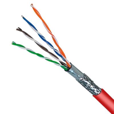 China Rode LSZH-kabel 24AWG SFTP CAT5E-kabel 100MHz 100% koper afgeschermd 1000FT Te koop