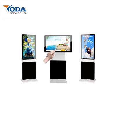 China Aluminum Frame Floor Stand Digital Signage Monitor Window 55 Inch Touch Screen Monitor for sale