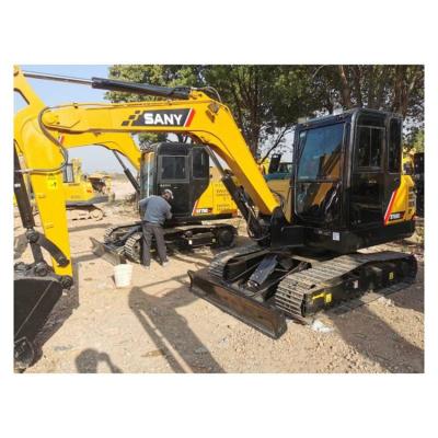 China Chinese Made Sany Sy60c Small Excavator Equipment Machinery Used Crawler Excavator 0.23m³ for sale