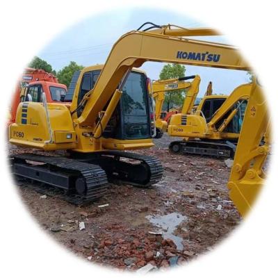 China Komatsu 60 used excavator good quality and cheap Komatsu PC60 sold 90% new small hook machine 0.5m³ for sale