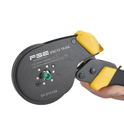 China Connectors VSC12 16-6A quality hand insulated terminal crimping pliers Mini-type Self-adjustable Crimping Plier, 0.08-16mm2 for sale