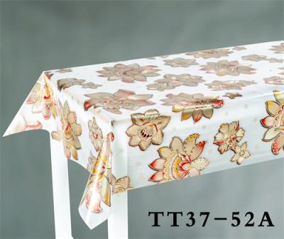 China El trapo grabado en relieve metal transparente del rectángulo del rollo de la cubierta de tabla de Nappes limpia 0.12m m gruesos en venta