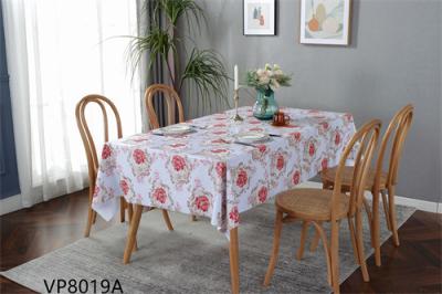 China Cuente un cuento la flor 300GSM de la longitud de la anchura los 20m del mantel 54inch de la perla de la prueba de calor de la tela en venta