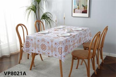 China Anchura 0.25m m gruesa caliente anti de Oilproof el 1.37m del mantel redondo plástico moderno del hotel en venta