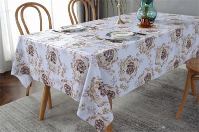 China Anchura gruesa al aire libre casera de la prenda impermeable 0.20m m el 1.37m del mantel 300GSM de la perla de la decoración en venta