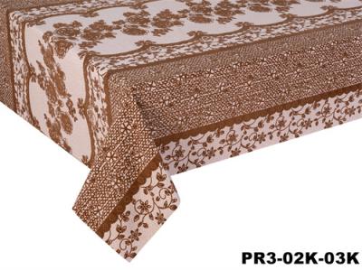China El rectángulo 330GSM no desliza el protector de la mesa de comedor que el oro impreso se reunió 0.45m m gruesos en venta