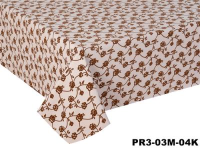 China Negro y anchura a cuadros roja 330GSM Oilproof del rectángulo del vinilo del mantel el 1.37m en venta