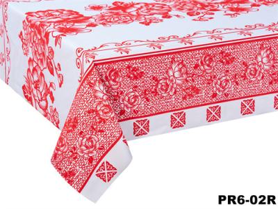 China Anchura rectangular de cena impermeable del mantel el 137cm del PVC que se reúne 0.22m m gruesos en venta