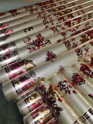 China Mantel grabado en relieve del Pvc de la flor para el banquete familia del peso de 280 G/M en venta