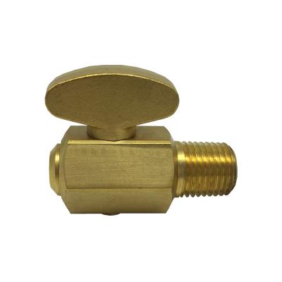 China General Hex Body Plug Style Bleed Valve Seals Metal to Metal, Brass Body, Brass Stem for sale