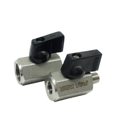 China NSF General Approval, 1PC Stainless Steel Hex Body Mini Ball Valve for sale