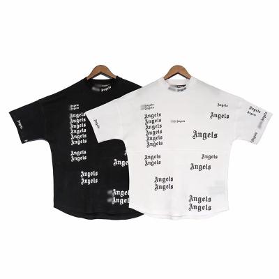 China HIGH STREET fashion trend brand street style full sleeve printing PALM printing loose short sleeve men's and women's alphabet screen bullet T-shirt bat for sale