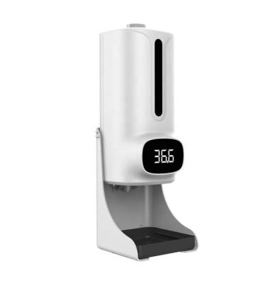 China Foam Soap Dispenser K9 Drop Spray Dispenser 1200ml Large Capacity Automatic Hand Sanitizer Alarm Warning Foam Soap Temperature Over Temperature for sale