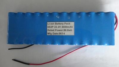 China High Quality Li-ion 18650 22.2V 4.4Ah Battery Pack mde of Samsung 18650 for sale