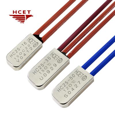 China HC25 Resettable Thermal Protector Motor Cutoff Switch Big Current 16A For Three Phase Pump Motor for sale