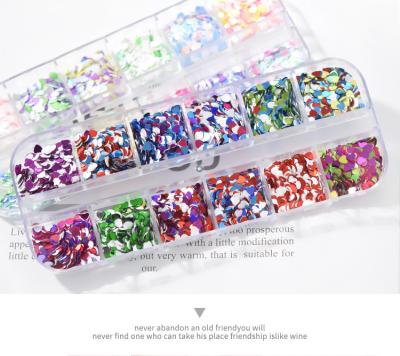 China Finger Nail Art 3D Star Laser Glitter Silver Glitter DIY Nail Art Tools Decorations Manicure Nail Art for sale