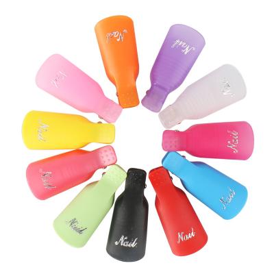 China Easy Apply 10pcs Plastic Acrylic Nail Art Soak Off Gel Nail Polish Remover UV UV Clip for sale