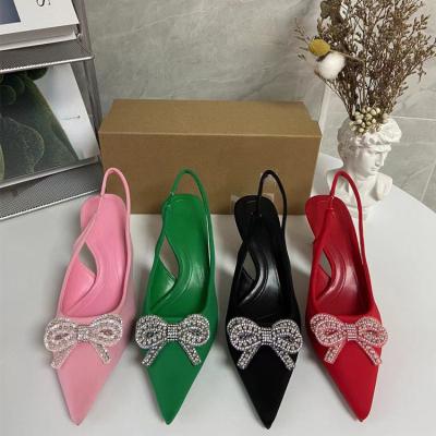 China Wholesale Women High Heel Toe Pumps Pleaser Shoes Elegant Point Open Heel Shoe Anti-Smell Zapatos De Tacon Factory For Ladies for sale