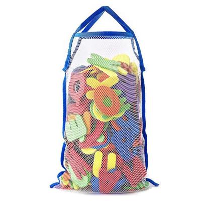 China Folding Kids Swim and Pool Mesh Toy Bag Tote Large Beach Bag Toy Storage Bags for sale