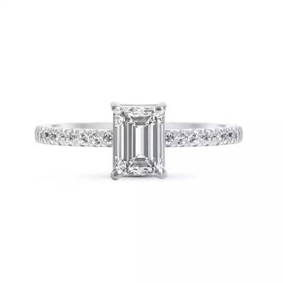 China Solid Gold Diamond Engagement Ring , Lab Grown 14K / 18K Gold Diamond Ring for sale