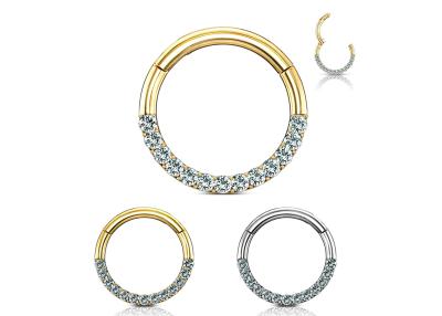 Chine Clicker d'or de l'hélice 14K de segment perçant la dimension de 8MM pour le nez Nostrill à vendre