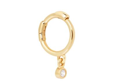 Chine ODM d'OEM géométrique de boucles d'oreille de cercle de baisse d'or du rond 14k pour des femmes à vendre