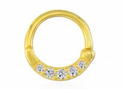 Chine Clicker d'or du cercle 14K d'éternité perçant l'ODM d'OEM pour le septum de nez à vendre