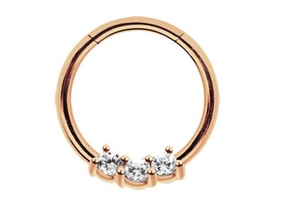 Chine Anneau de nez d'anneau, de 8mm et de 10mm de septum d'or de l'hélice 14k pour l'usage quotidien à vendre